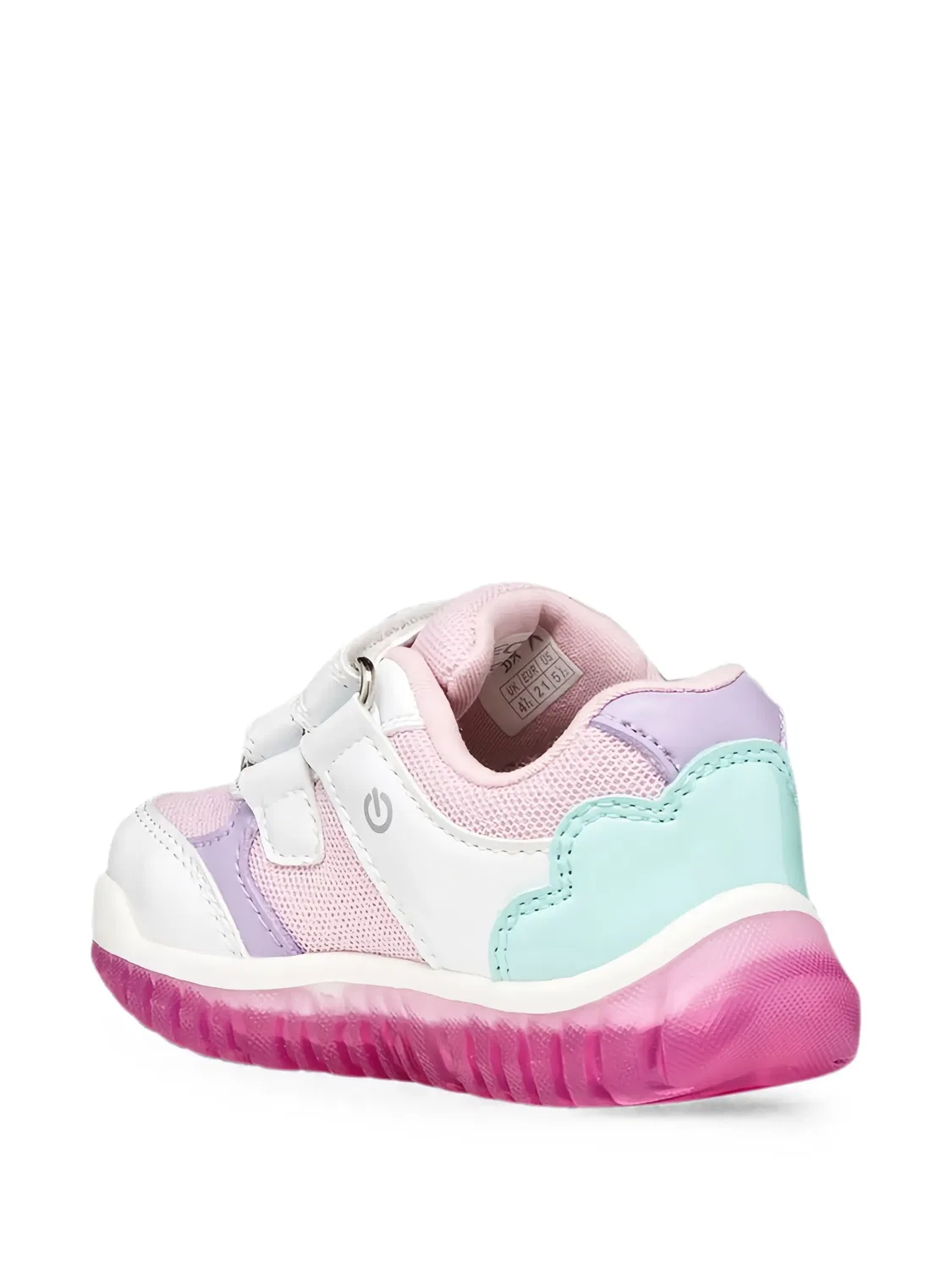 Кроссовки Lightyloo с блестками Geox Kids, розовый — фото 2