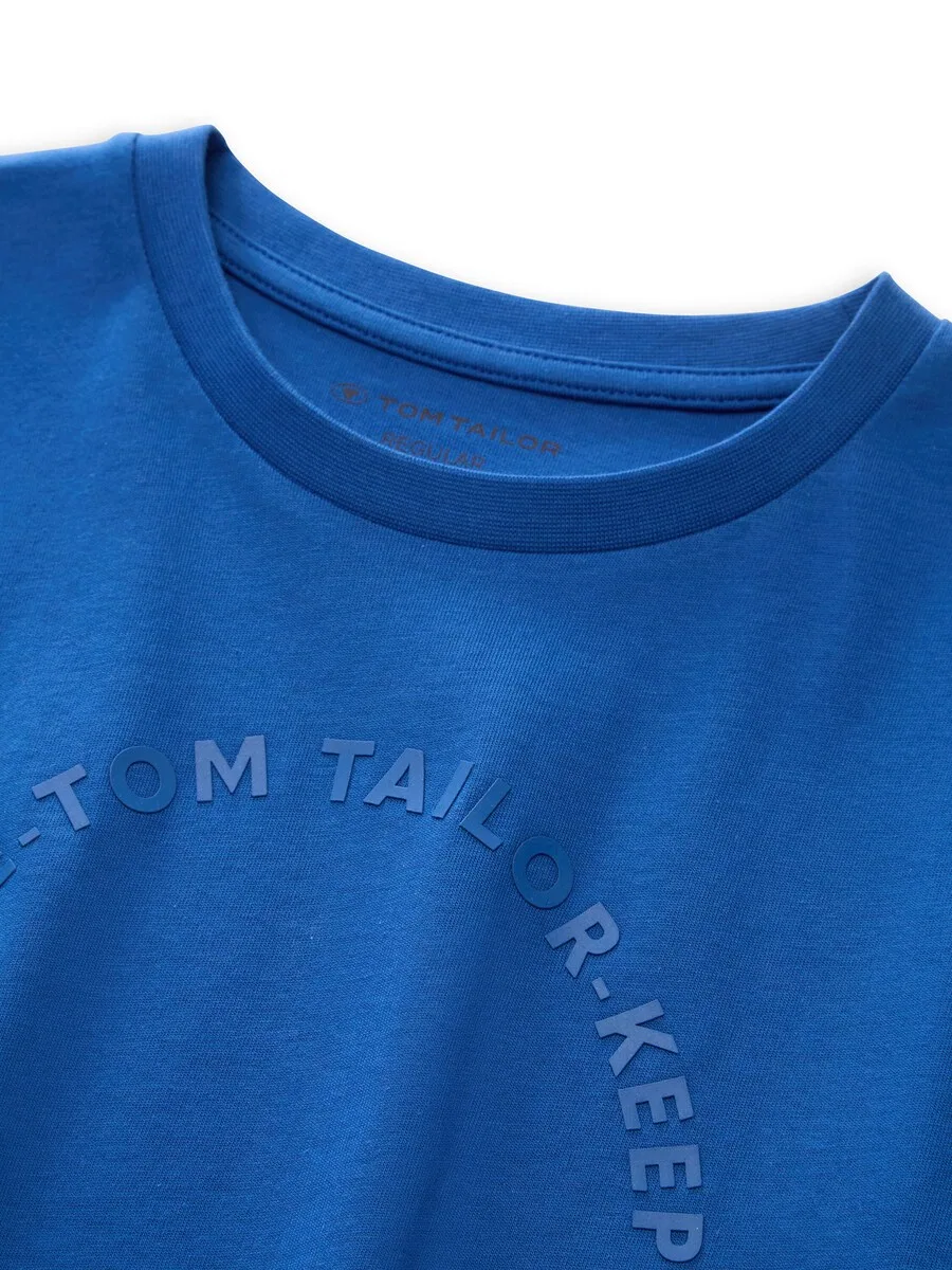Рубашка TOM TAILOR королевского синего цвета — фото 3