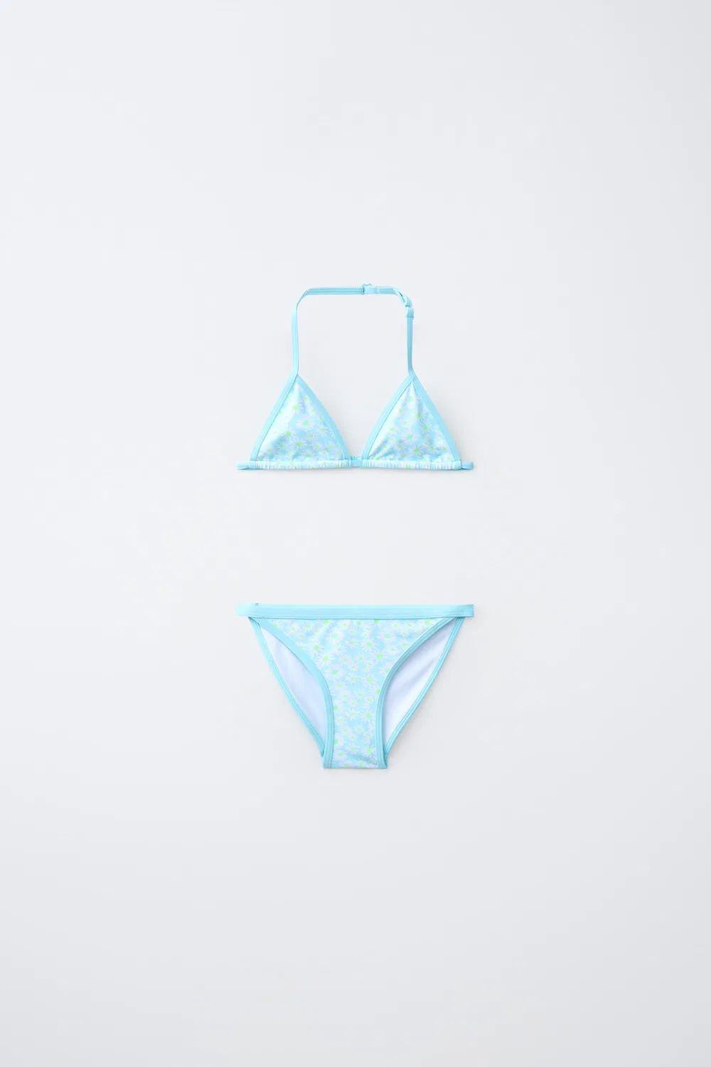 6-14 лет / Бикини с принтом ромашек ZARA, Light Turquoise