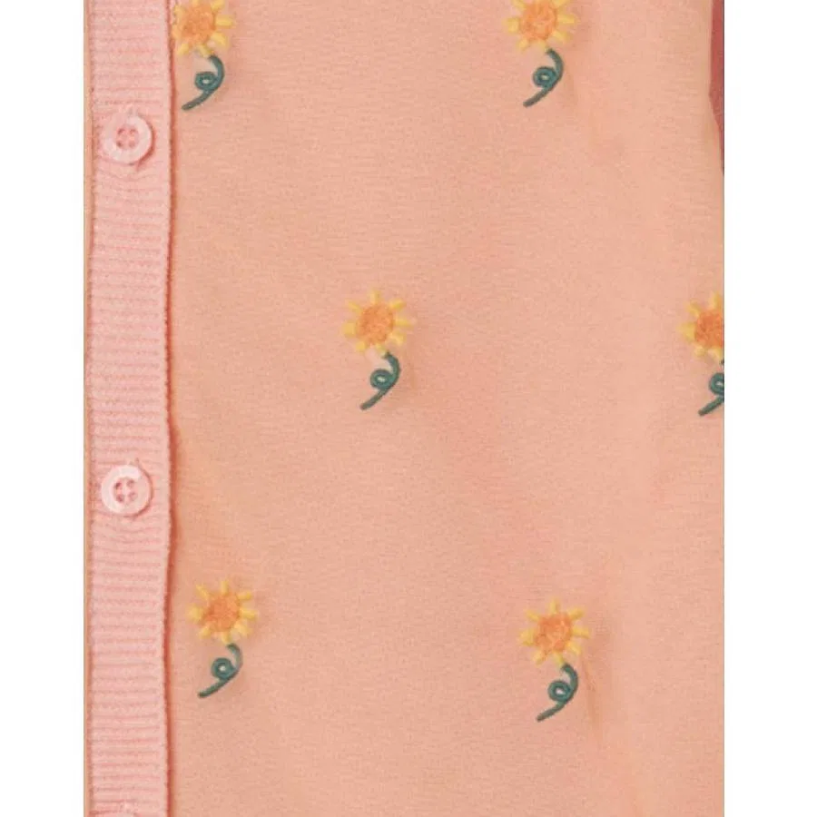 Кардиган с цветочным принтом Girls Flower Print Cardigan Stella McCartney, Blue, Pink — фото 2