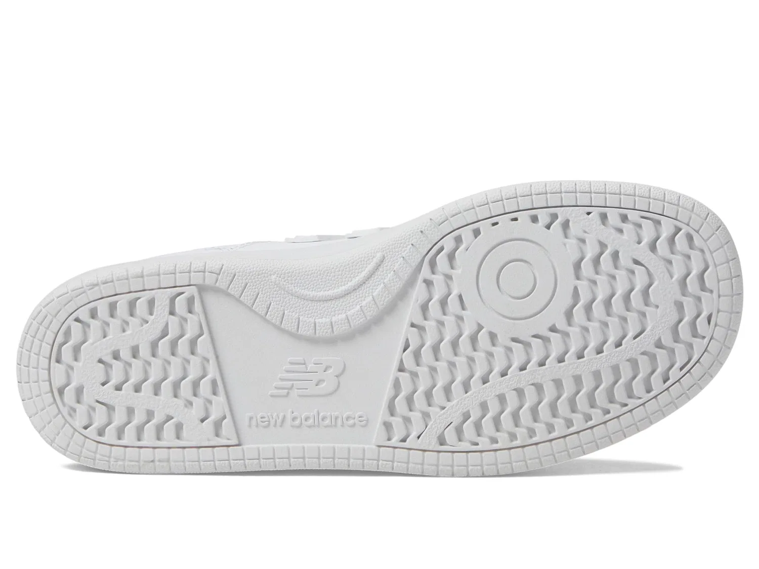 Детские кроссовки для мальчиков с закрытым носком 480 Cm New Balance, White Synthetic Textile — фото 3