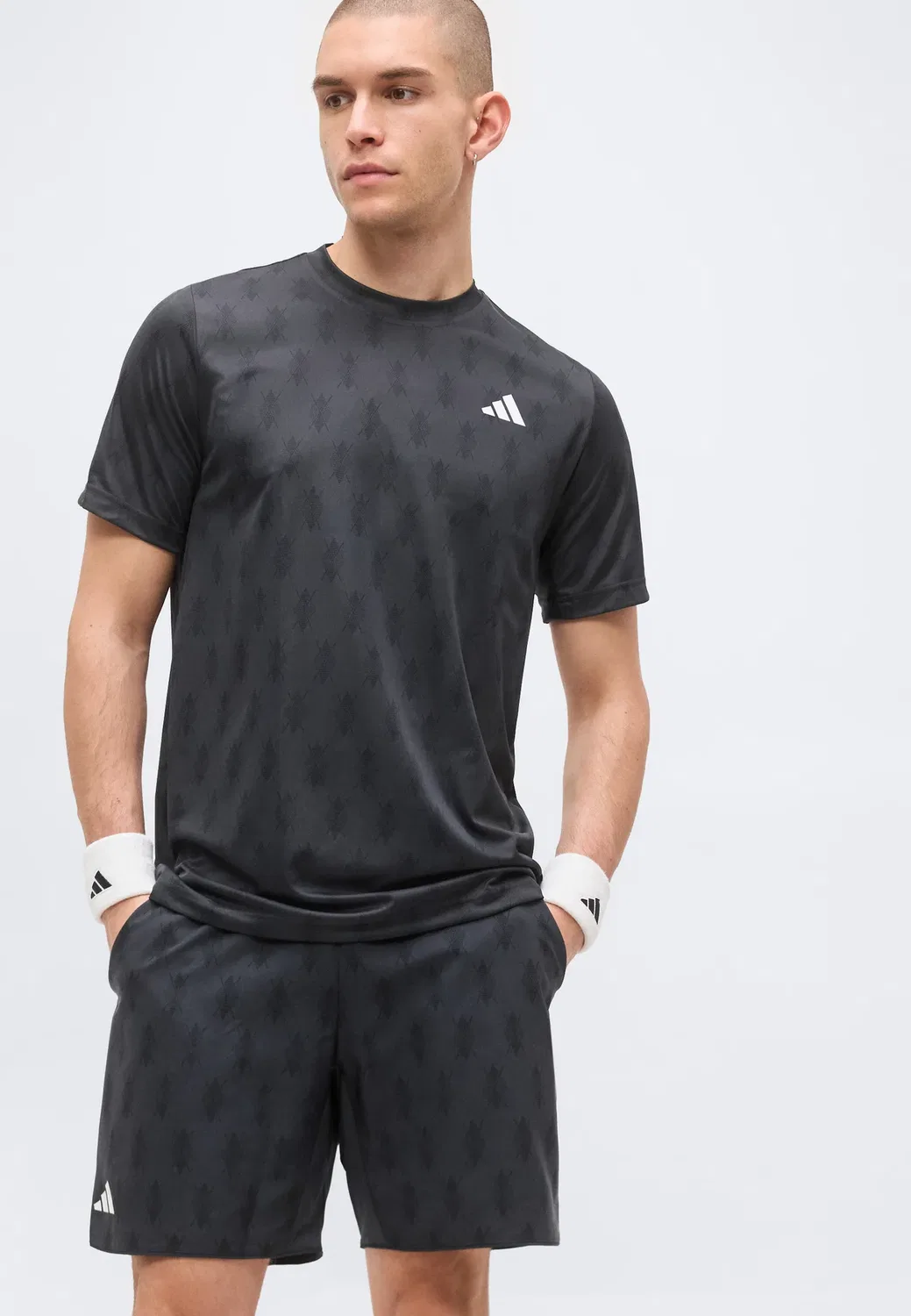 Клубные шорты - спортивные шорты Adidas Performance, Carbon/Black — фото 4
