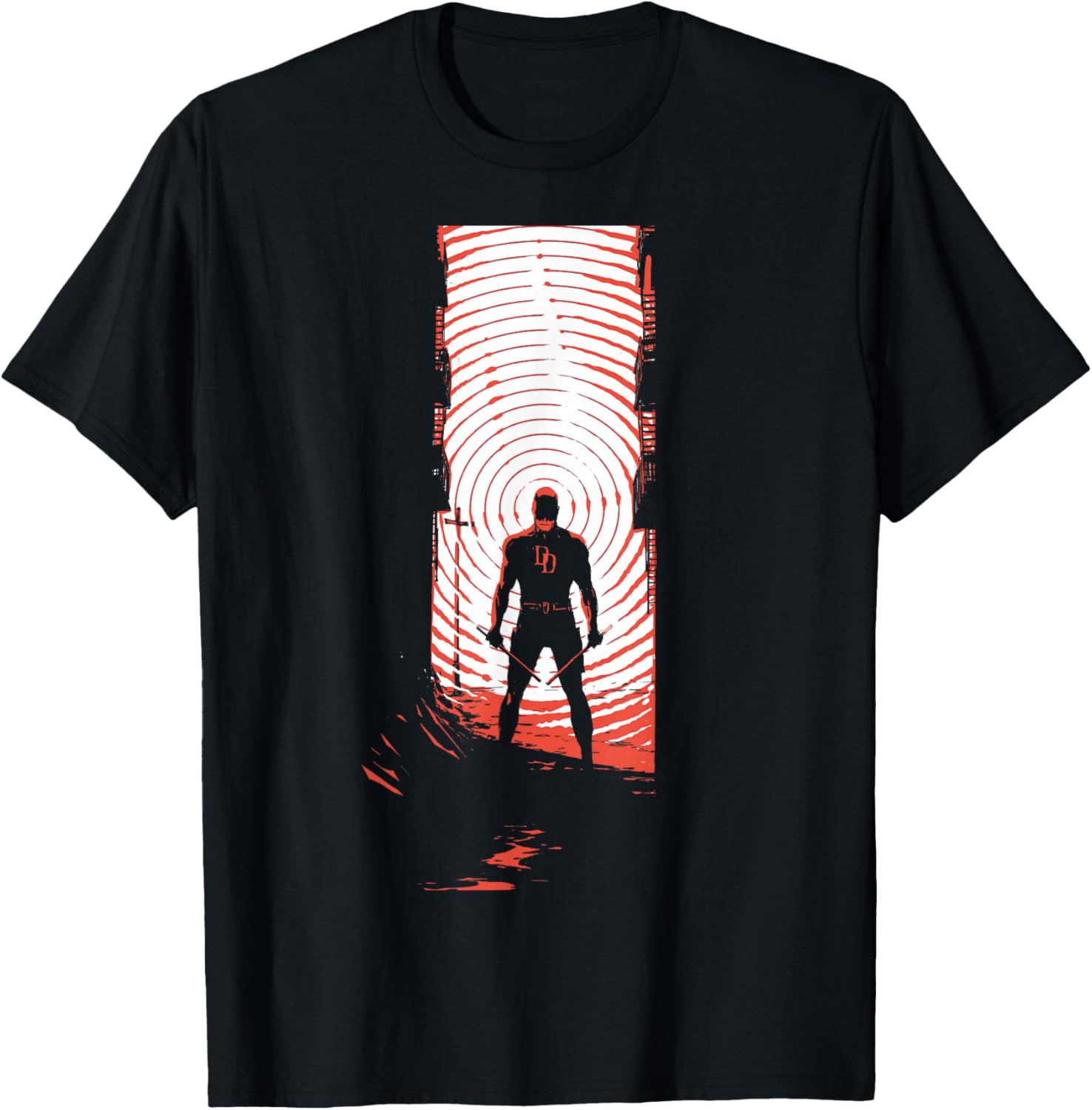 

Футболка Marvel Daredevil Radar Senseman No Fear с вариантом обложки, черная