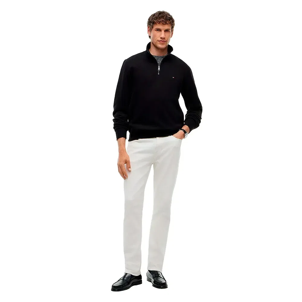 Свитшот Essential half zip Tommy Hilfiger, черный — фото 4