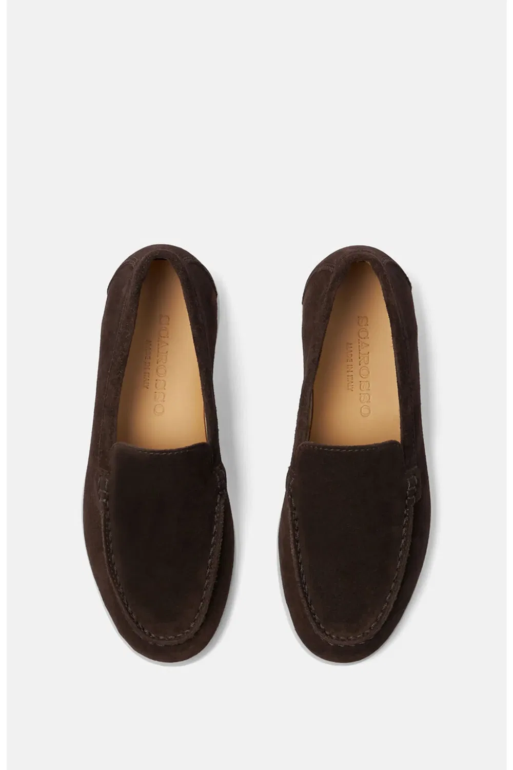 Детские туфли лоферы на плоской подошве Ludovica SCAROSSO, Brown - Suede — фото 3