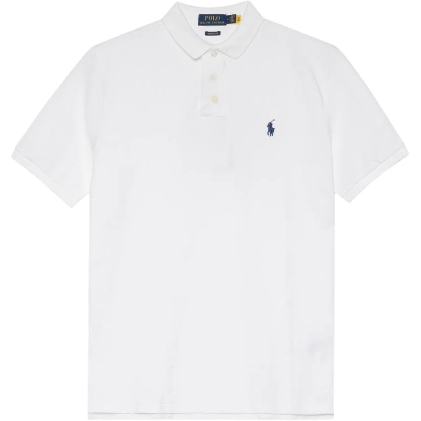 Поло мужское moderate straight fit, White