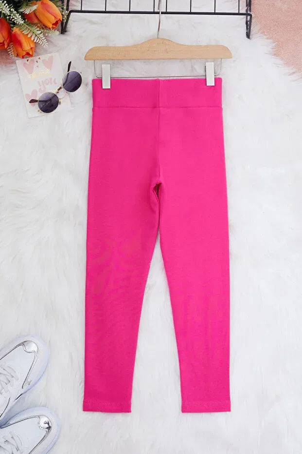 Детские леггинсы для девочек хлопковые Cansın Mini, Pink — фото 4