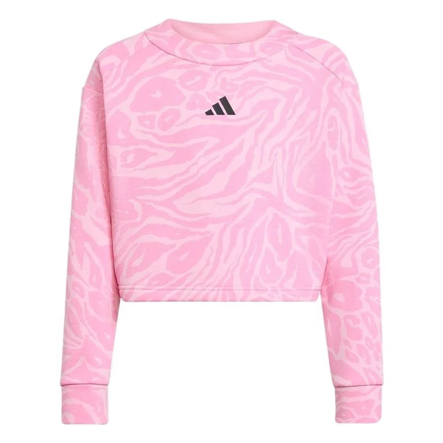 Детский свитшот с принтом Jg Fı Aop Top adidas, Розовый