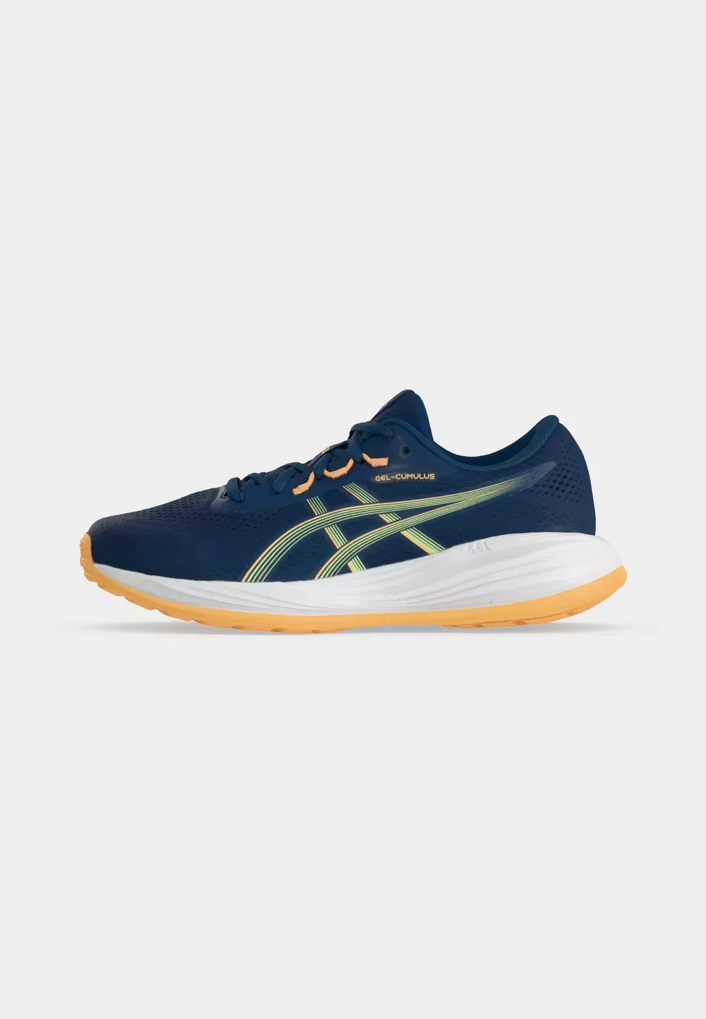 Кроссовки Gel Cumulus 28 унисекс для бега по улицам Asics, Independence Blue/Orange Glow — фото 2