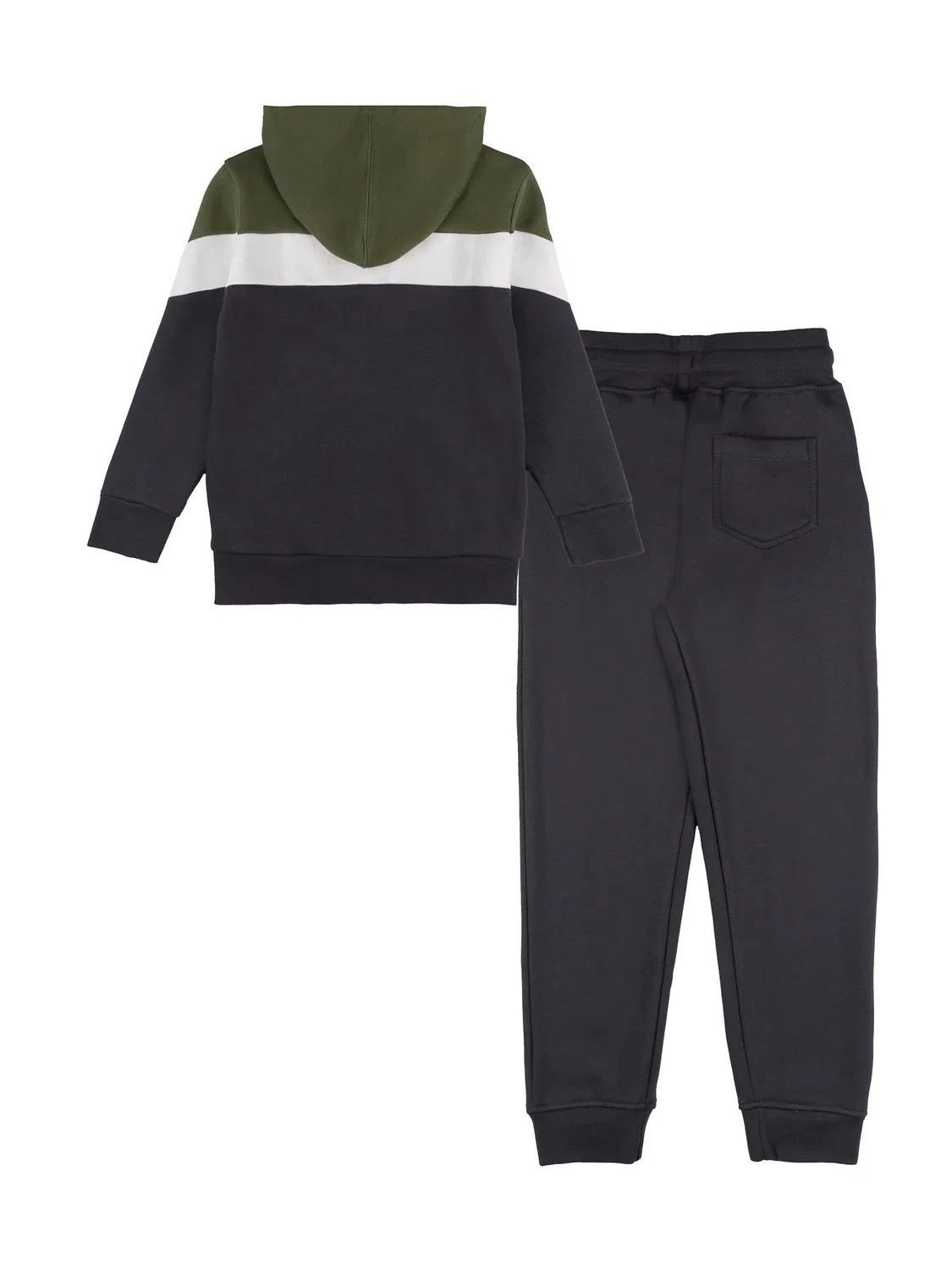 Детский спортивный костюм с капюшоном Color Block Leone 1947 Apparel, Schwarz — фото 4