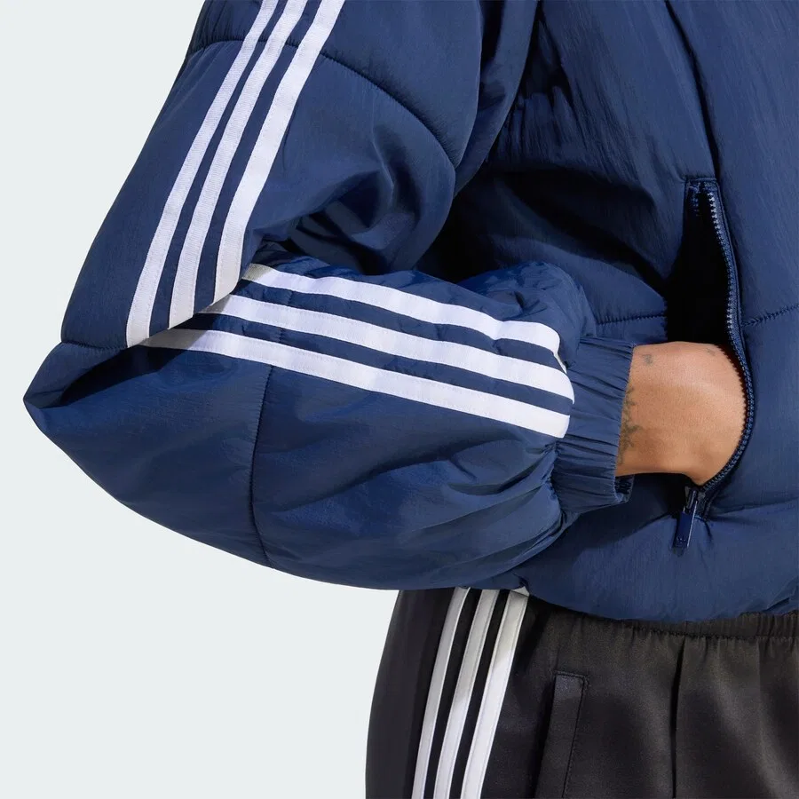 Зимняя куртка ADIDAS ORIGINALS 'Adicolor' темно-синего цвета — фото 3