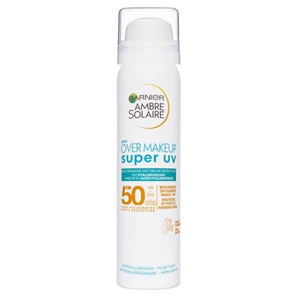 

Ambre Solaire Sensitive Expert+ Спрей для лица SPF 50 поверх макияжа Garnier