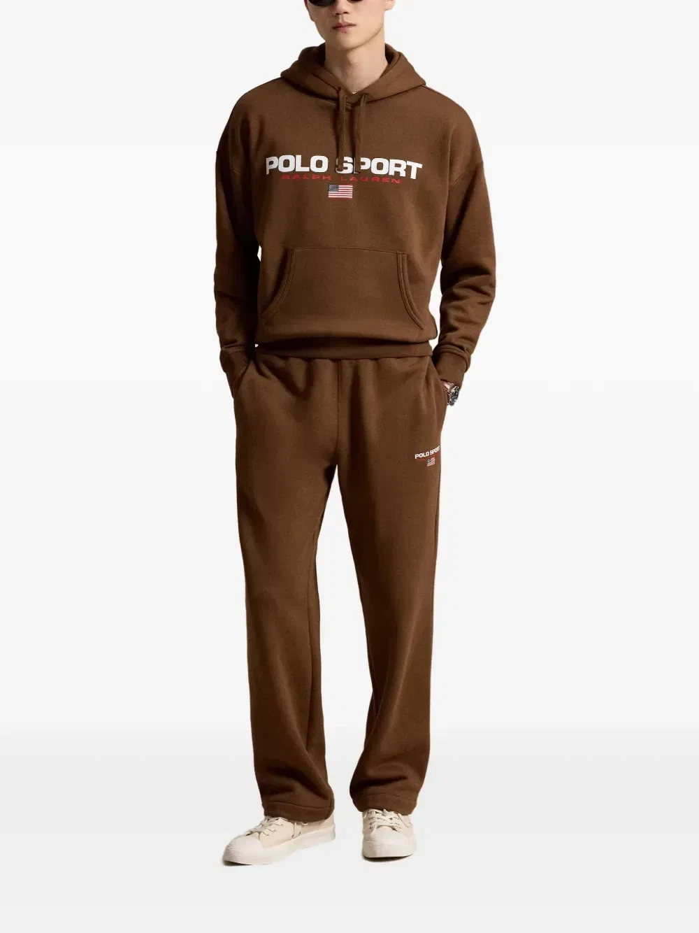 Худи Polo Sport с логотипом Polo Ralph Lauren, коричневый — фото 2