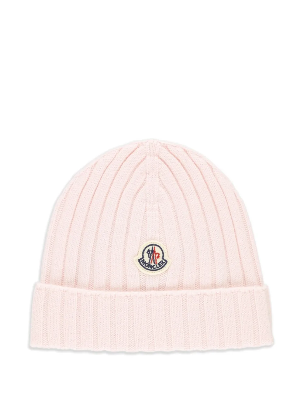 

Шапка бини в рубчик Moncler Enfant, розовый
