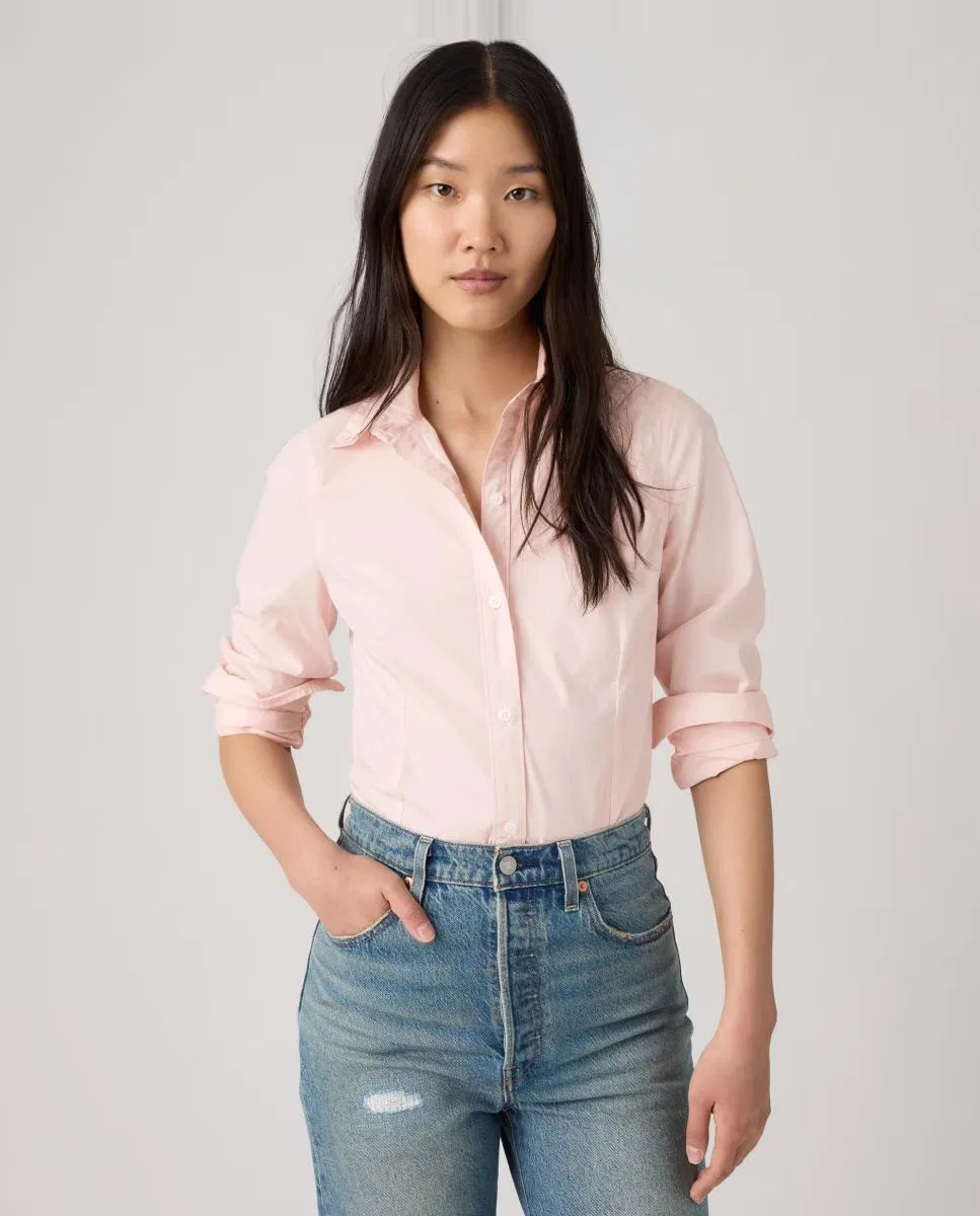 Женская рубашка с длинным рукавом, Levi's, Rosa claro — фото 4