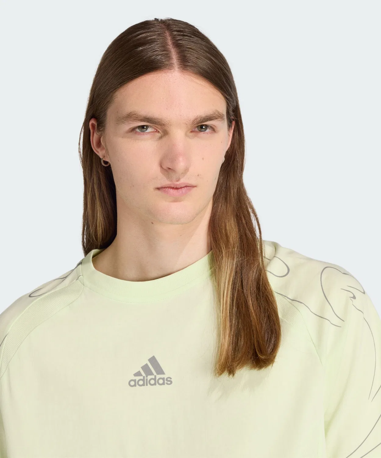 Мужская футболка с графическим принтом Adilenium Team Geist Adidas, Green — фото 4