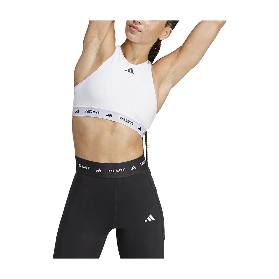 Женский спортивный топ adidas TF MS HN Bra, Белый — фото 3