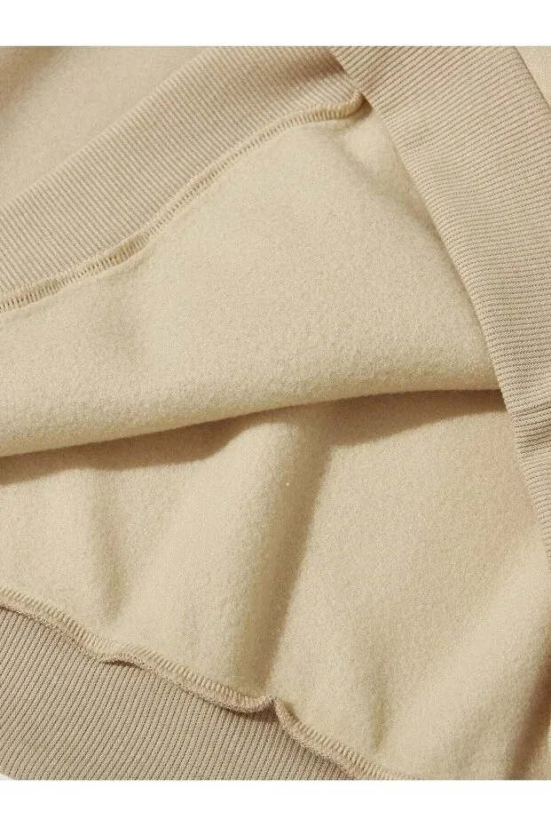 Детские свитшот для девочек с принтом Brooklyn Lepold, Beige — фото 3