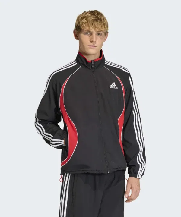 Тренировочная куртка Teamgeist Adicolor, Adidas, черный, красный