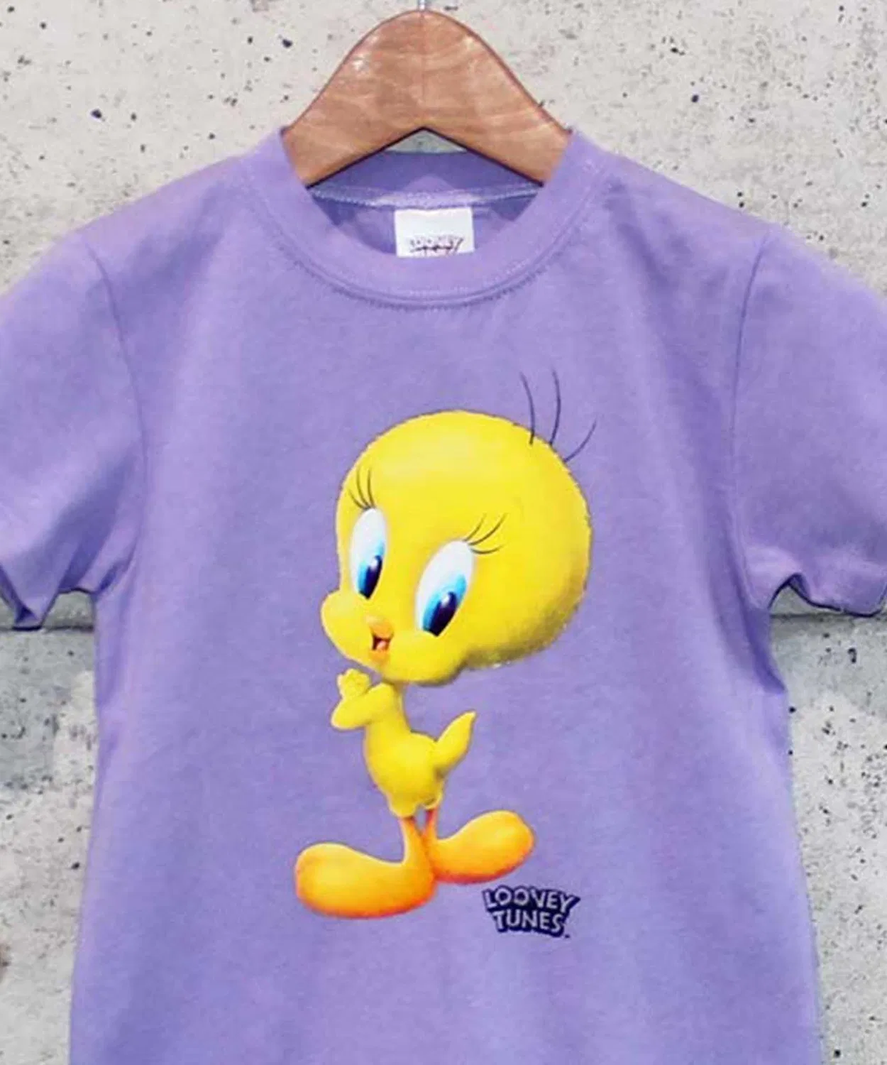 Детская футболка с принтом Tweety Looney Tunes THE CASUAL, Лавандовый — фото 3
