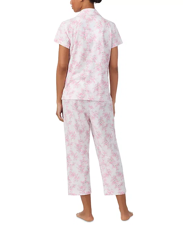 Женский комплект пижамы с цветочным принтом Ralph Lauren, Pink Floral — фото 3