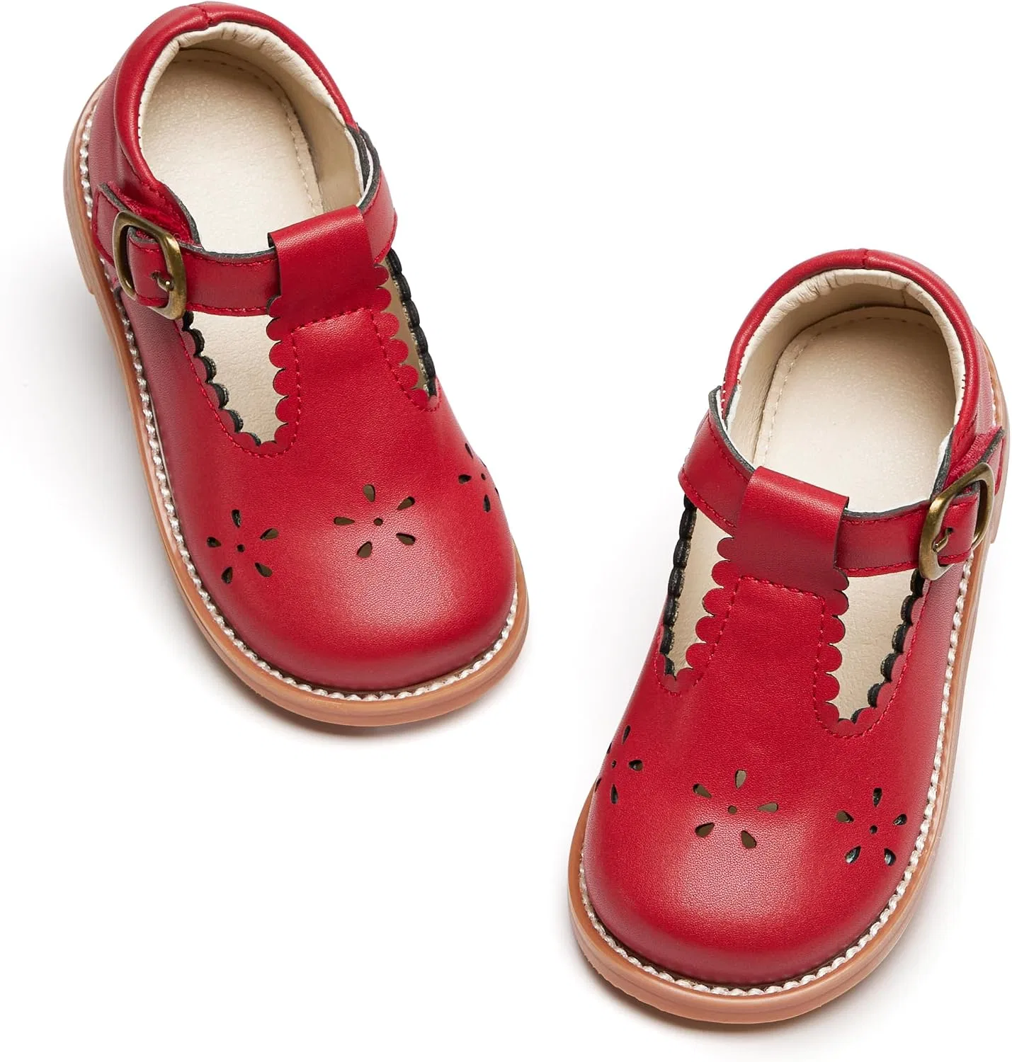 Детские туфли оксфорды для девочек ESTINE, Red