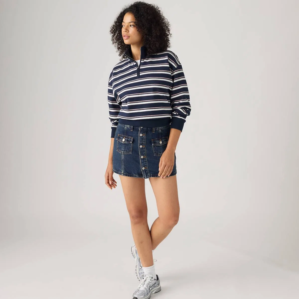 Юбка на пуговицах спереди Levi's, Grace And Beauty - Dark Wash