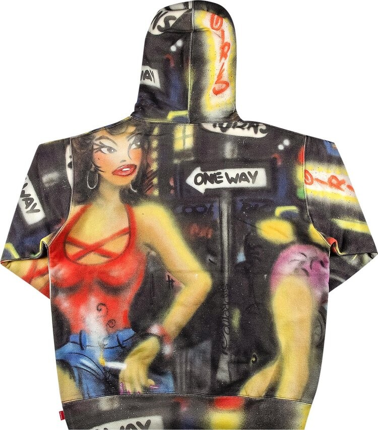 Толстовка Supreme x Lady Pink Hooded Sweatshirt 'Multicolor', разноцветный — фото 3