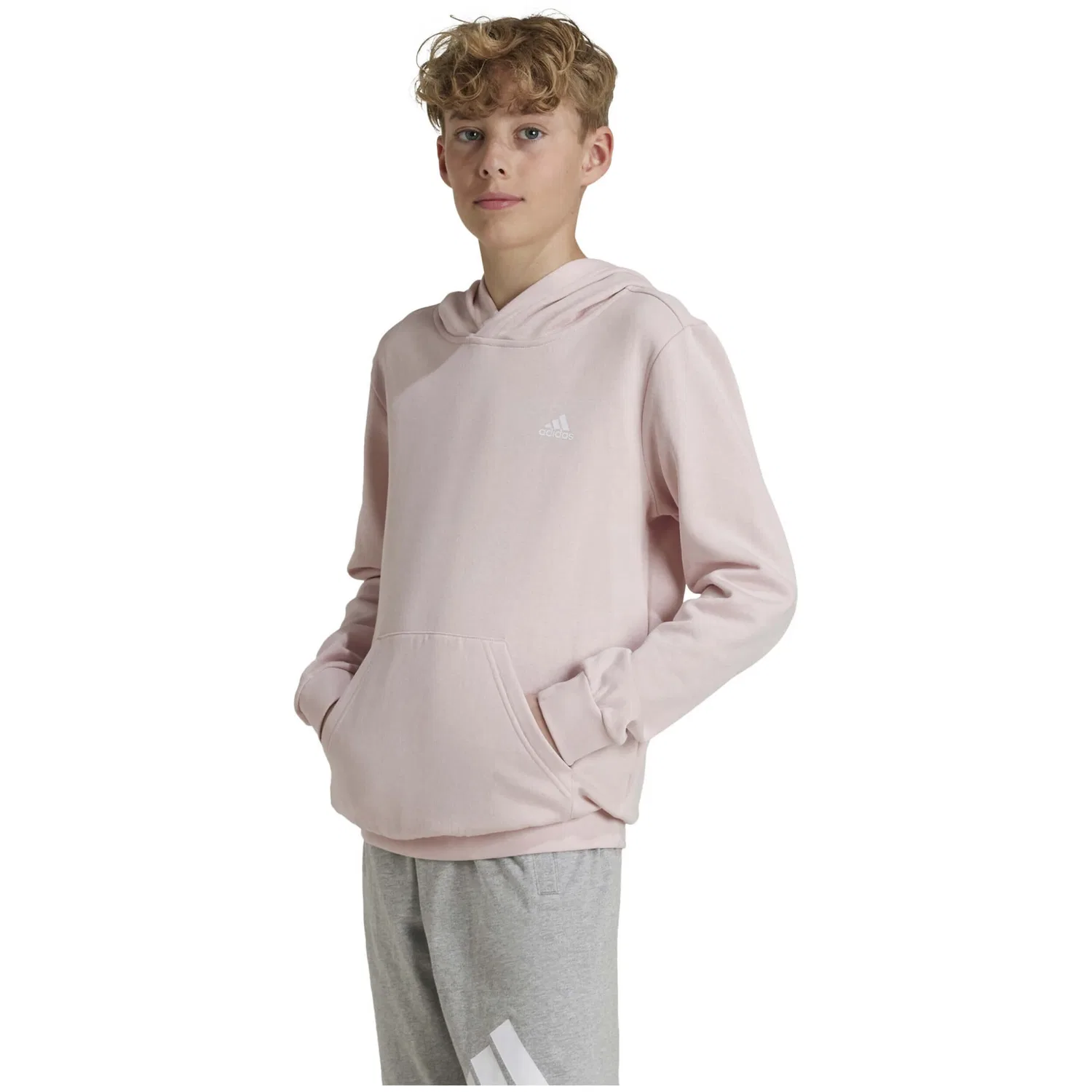 Детское худи с принтом J SL FC FL HD Adidas, Rosa — фото 3