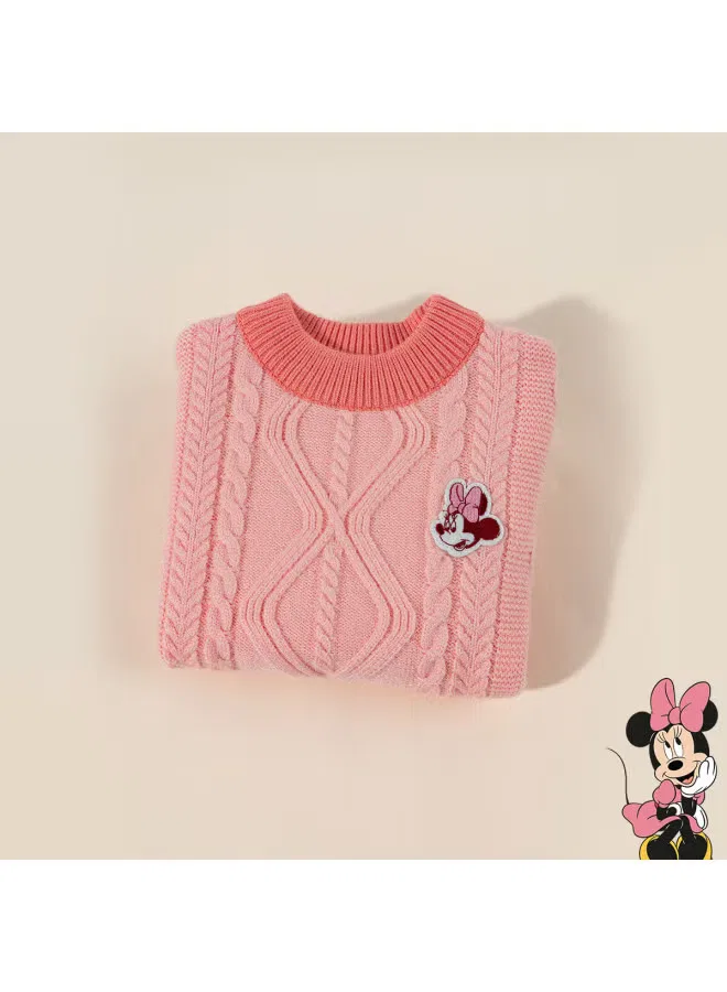 Свитер с принтом Minnie Disney, розовый