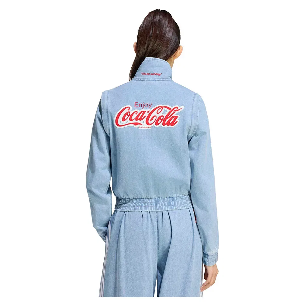 Толстовка джинсовая на молнии Firebird Reg Denim Adidas Originals, синий — фото 2