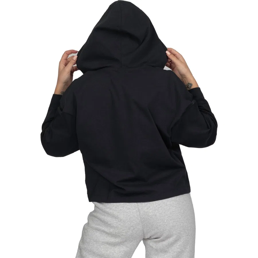 Женский свитшот с капюшоном и длинной молнией Sportswear Nike, Черный — фото 3