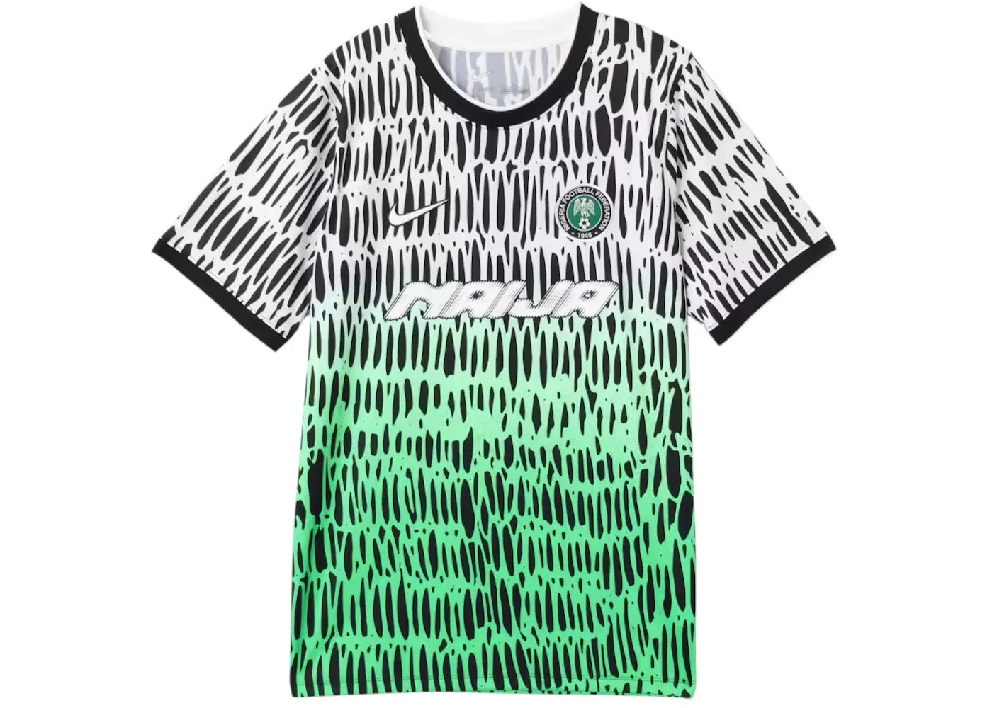 Мужская футболка с принтом Nike Nigeria x Slawn Dri-Fit Academy Pro Short-Sleeve Top, Black