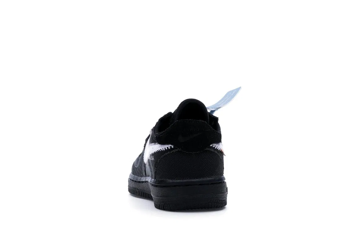 Детские кроссовки Lifestyle Nike Air Force 1 Low Off-White Black White, Black/White-Cone-Black — фото 4
