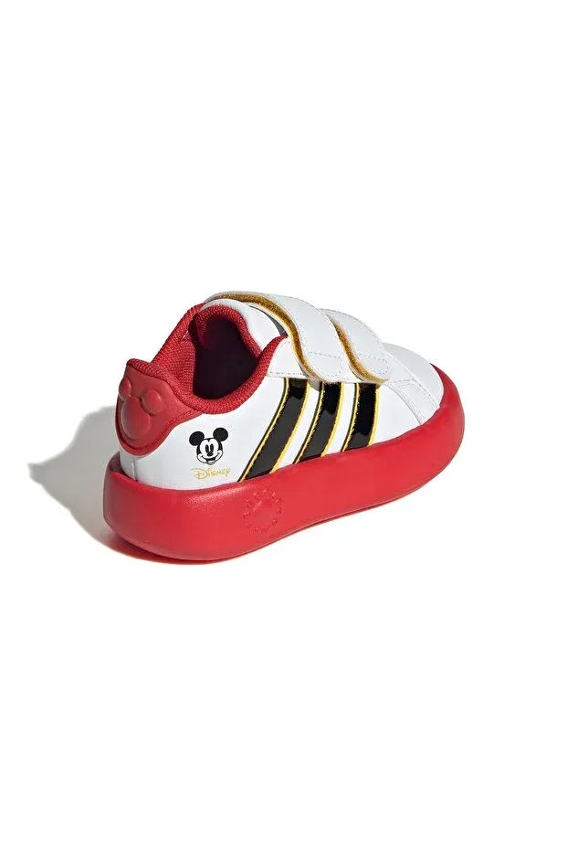 Детские кроссовки для мальчиков с принтом Grand Court Mickey Cf I Adidas, White — фото 4