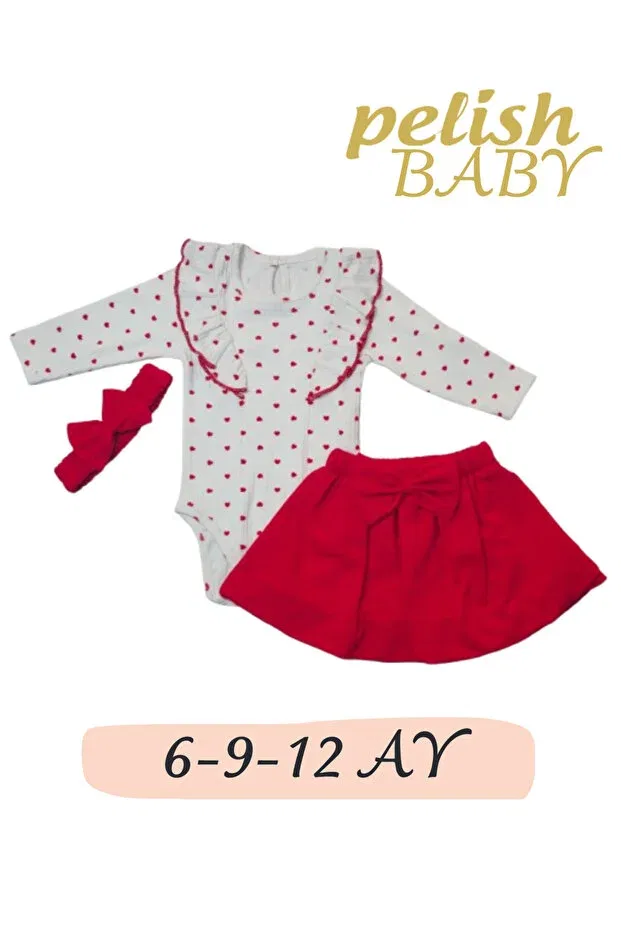 Детский комплект для новорожденных с длинным рукавом Pelish Baby, Red
