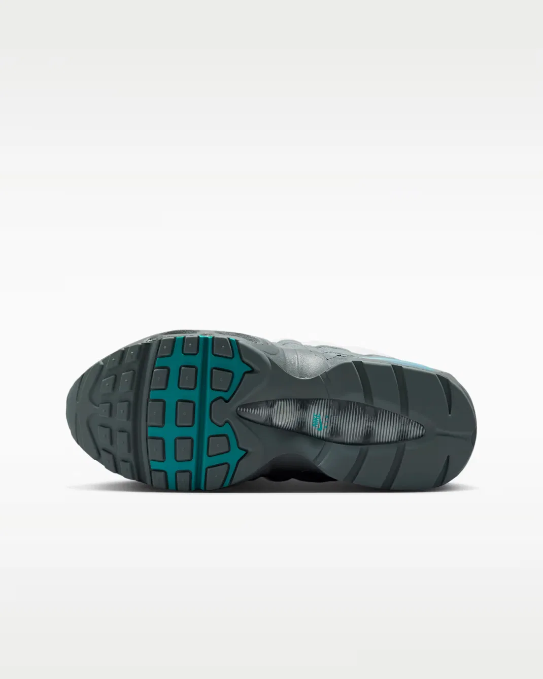 Кроссовки для детей постарше Nike Air Max 95 Big Bubble, Summit White/Smoke Grey/Dark Smoke Grey/Dusty Cactus — фото 2