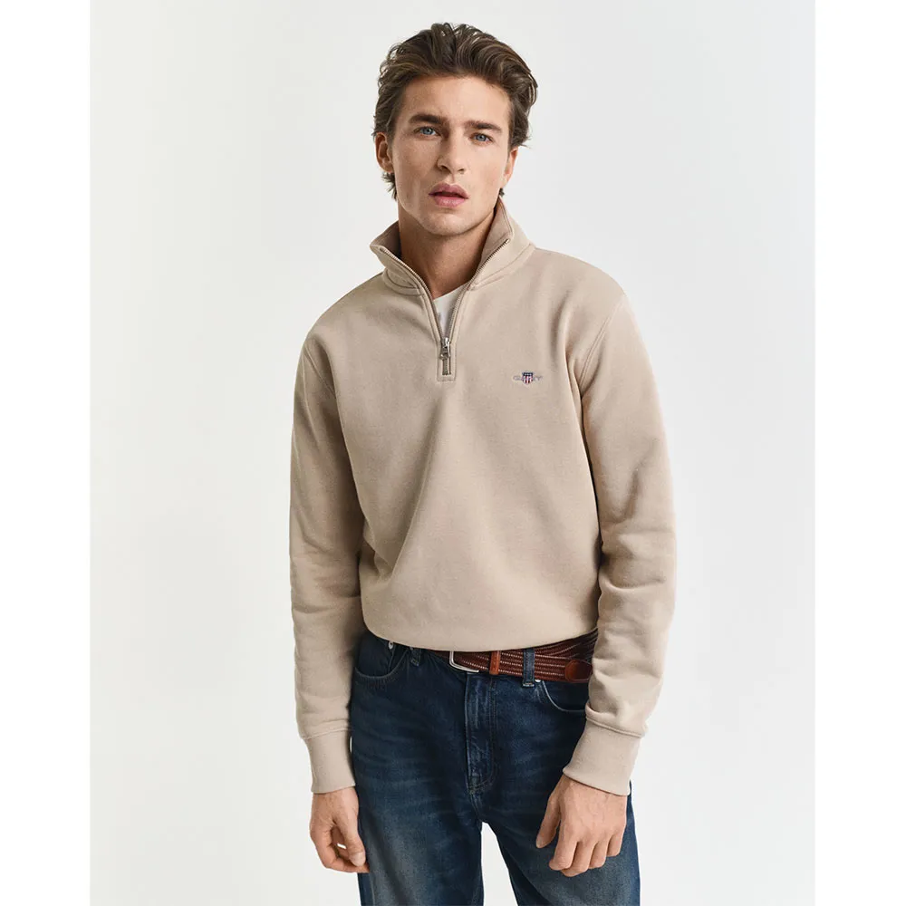 

Толстовка Gant 2008005 half zip, бежевый