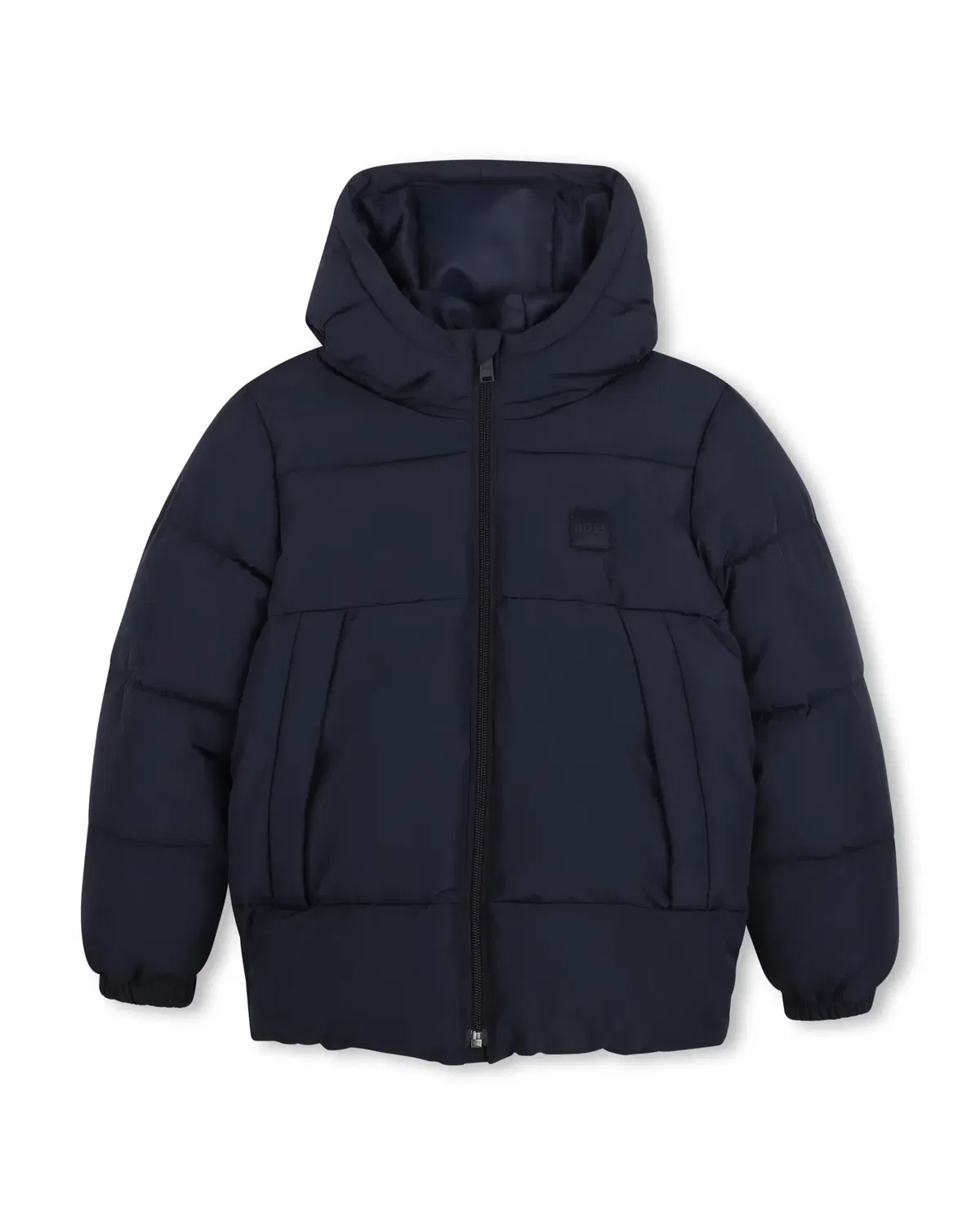 Детское пальто для мальчиков стеганое BOSS Kidswear, Azul Marino