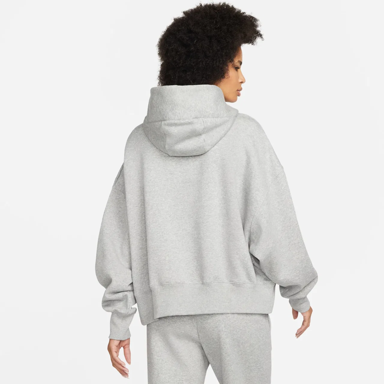 Женское худи PHNX Fleece OS Nike, цвет Sail/Grey — фото 2