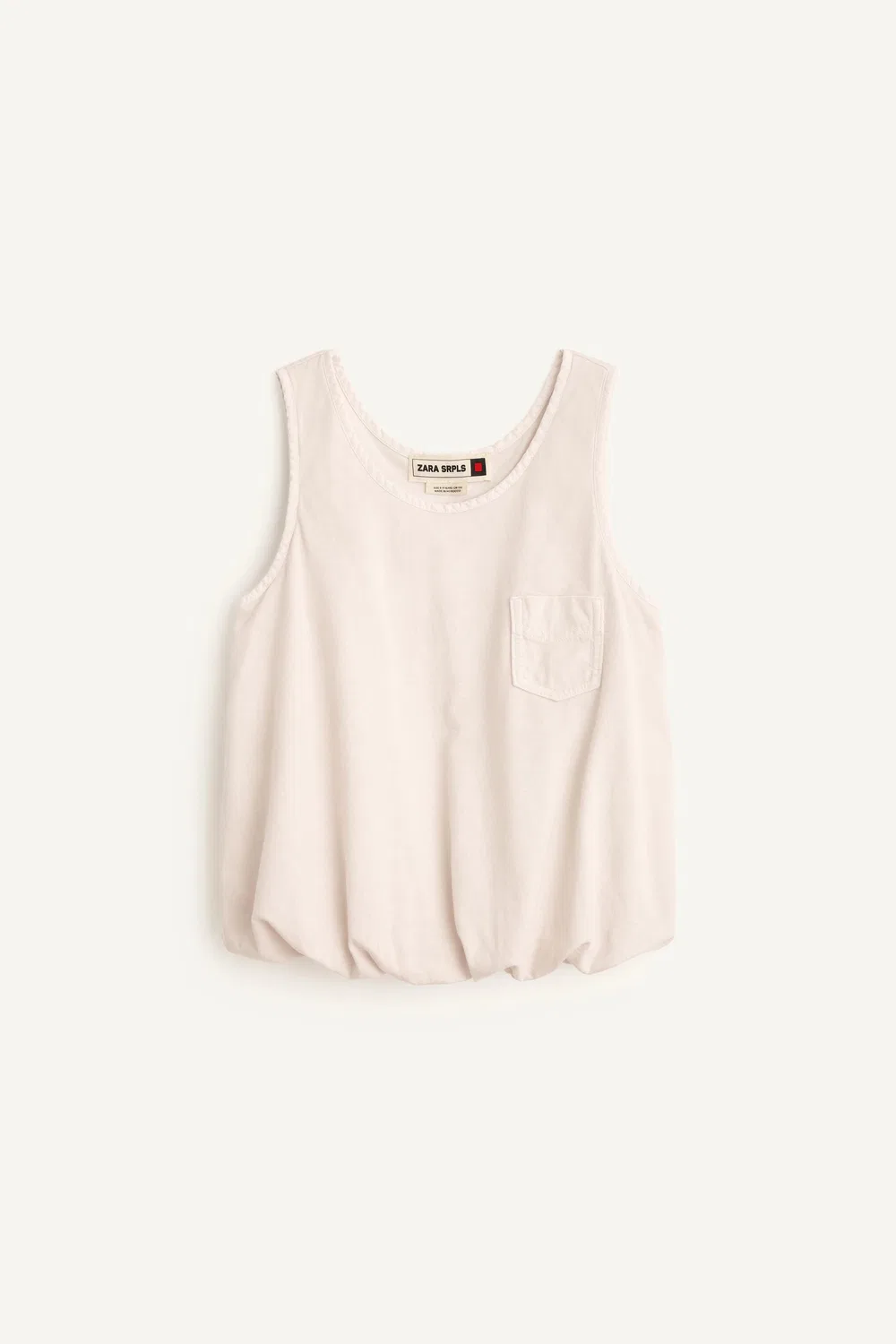 Топ BLLN TNK ZARA, White — фото 4