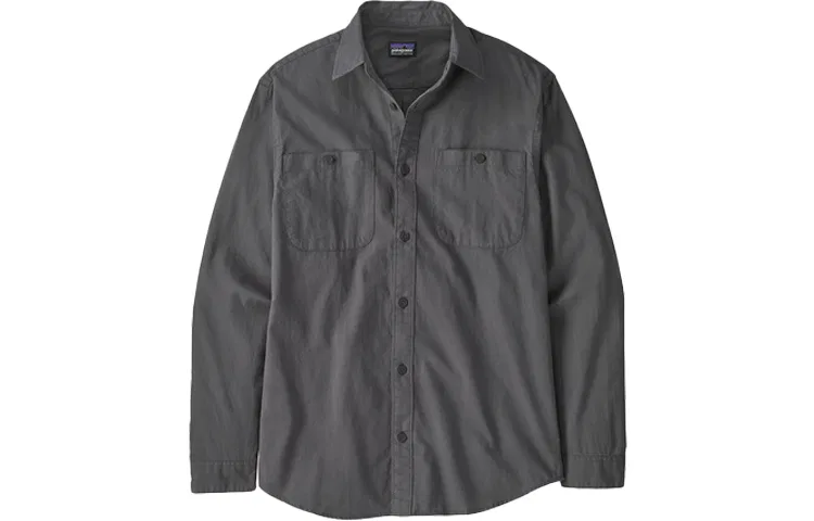 Мужская рубашка с длинным рукавом из пима-хлопка Patagonia, New Marine Blue/New Navy — фото 4