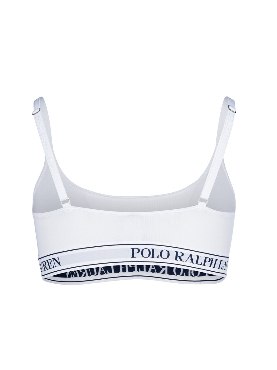 Бюстгальтер-бралетт Polo Ralph Lauren Essentials, белый — фото 3
