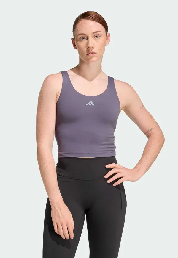 Легкая поддерживающая майка studio all me с 3 полосками Adidas Performance