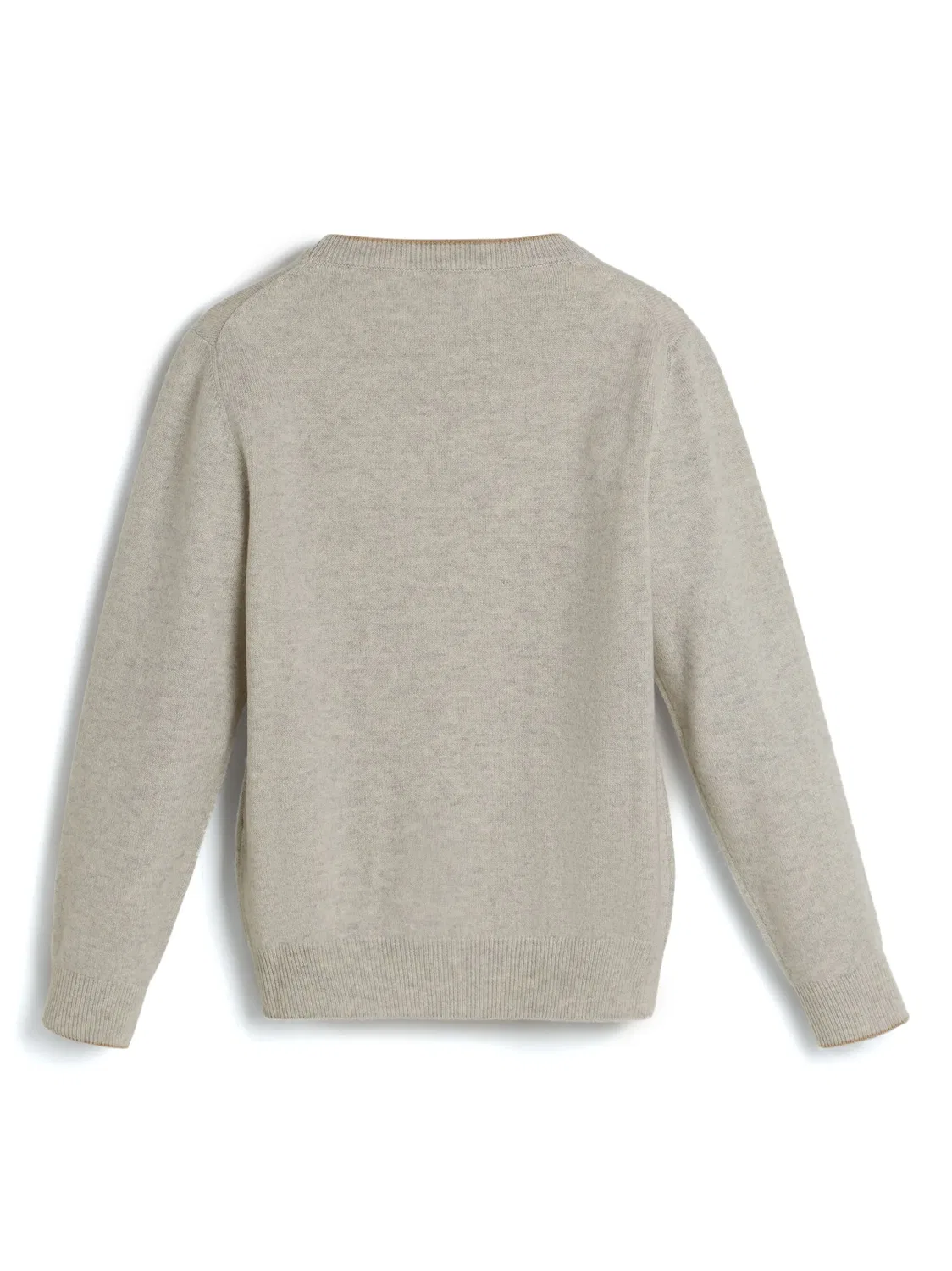 Свитер с круглым вырезом Brunello Cucinelli Kids, серый — фото 2