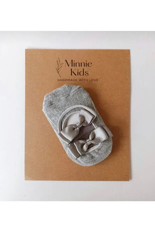 Детские носки для девочек балетки Minniekids, Gri