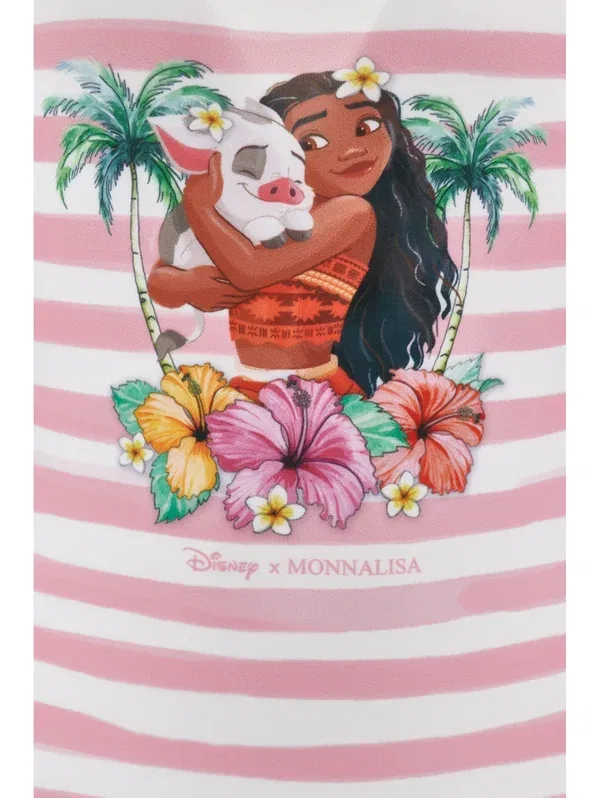 Купальник с принтом Disney Princess Swimsuit Monnalisa, rosa-fuxia, фуксия — фото 3