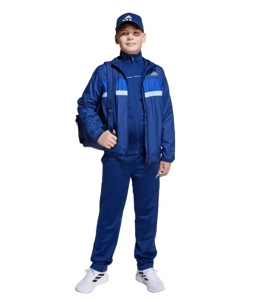 Детский ветрозащитный куртка с капюшоном Tiberio Adidas, Navy — фото 4