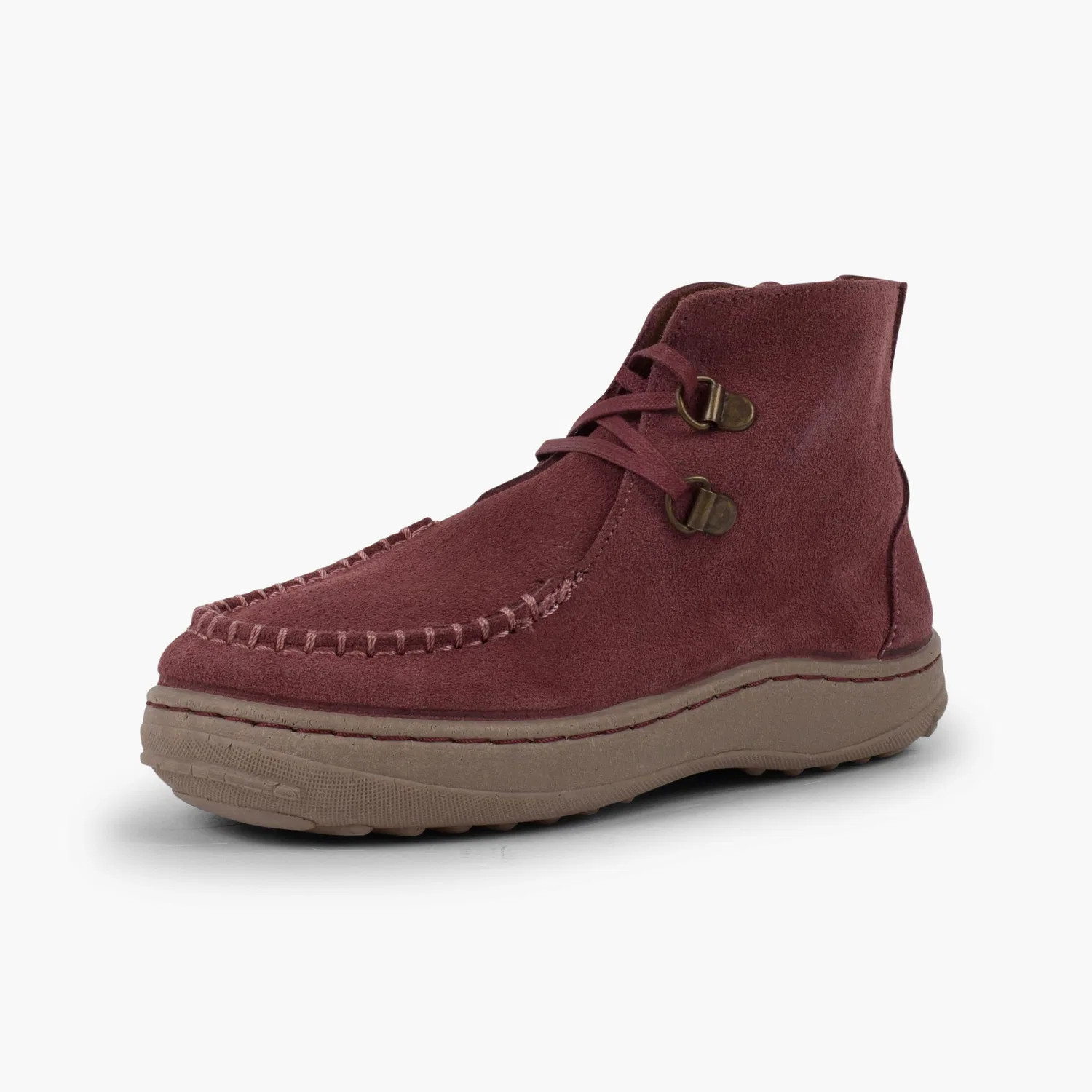 Детские ботинки для мальчиков со шнуровкой Pisamonas Indian Boots With Laces and Non-slip Sole, Aubergine — фото 2