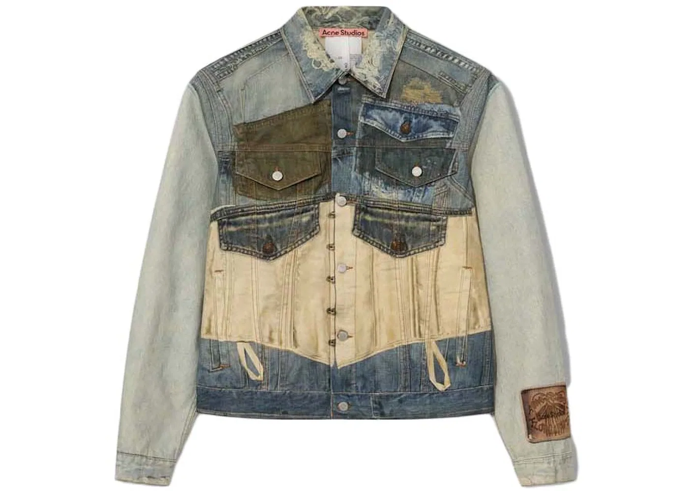 Женский приталенный жакет с принтом Acne Studios, Mid Blue